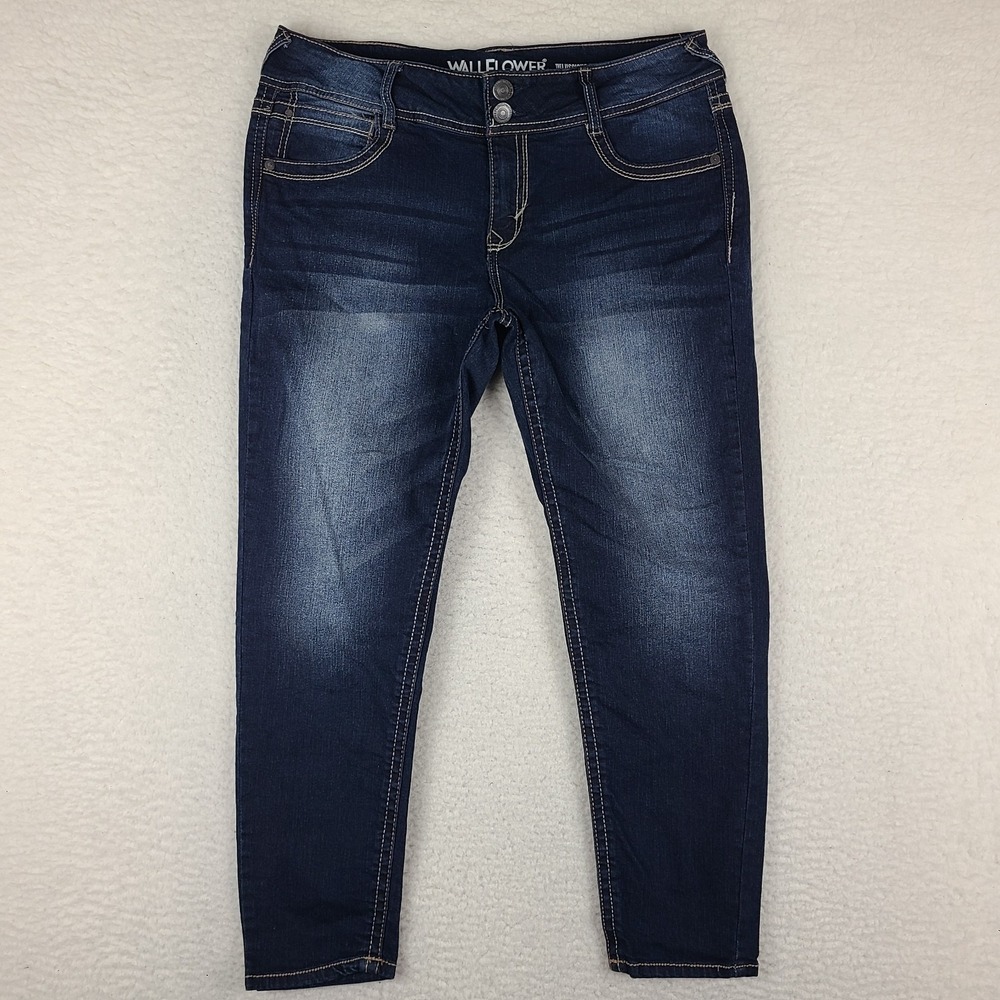 Wallflower Jeans Womens 13 Blue The Luscious Curvy Fit Dark Wash‎ WFM13201K